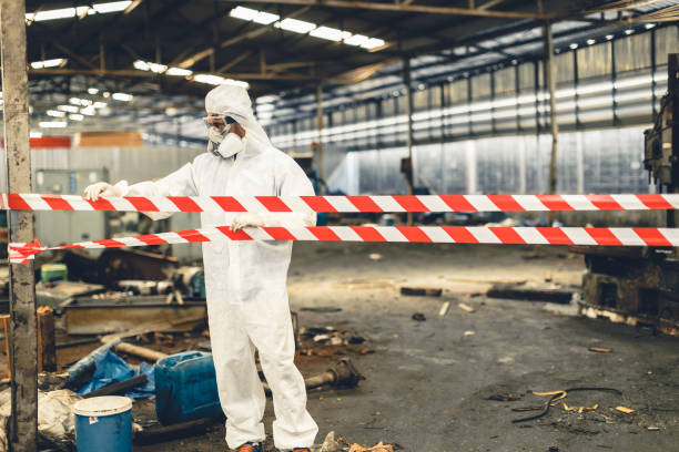 Professional Sewage Cleanup technician working in Glenelg, MD